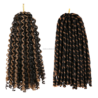 Mèches Crochet Goddess Faux Locs Douces, Extension de Cheveux Synthétiques Naturelles pour Tresses et Dreadlocks pour Femme