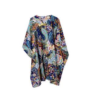 Caftán de Algodón Hecho a Mano de Estilo Lujoso para Mujer, Estampado Indio, Estilo Holgado, Vestido Informal de Verano para Descansar en Primavera - Product Image 5