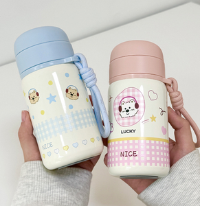 Borraccia Termica per Bambini con Tracolla, in Acciaio Inossidabile 316, Mini Tazza Portatile per Ragazze e Studenti - Product Image 6