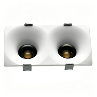 Éclairage intérieur, spot LED encastré, luminaire encastré pour la maison, l'hôtel, le projet, spot LED encastré au plafond en aluminium