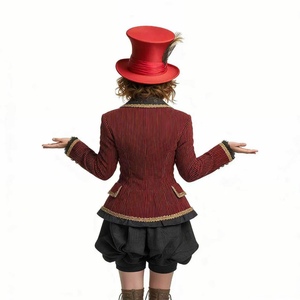 Costume de Chapeur Fou pour Adulte, Tenue de Cosplay <span class=keywords><strong>Alice</strong></span> <span class=keywords><strong>au</strong></span> <span class=keywords><strong>Pays</strong></span> <span class=keywords><strong>des</strong></span> <span class=keywords><strong>Merveilles</strong></span> pour Fête d'Halloween, Veste de Soirée Fantaisie - Product Image 3