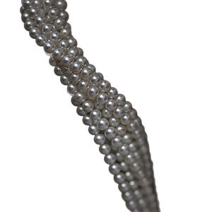 สร้อยคอไข่มุกน้ำจืดแท้ชุบเงิน 18K ยี่ห้อ Yinchuan  ขนาดเล็ก แข็งแรงมาก  สร้อยคอ AKbaby  แบบคล้องไหปลาร้า  ใช้คล้องเสื้อ - Product Image 5