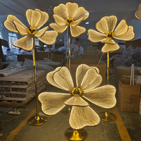 Lanternes lumineuses Bolinda en forme de pivoine, lumières décoratives de mariage, en fer, pétales durables, lumières de guidage de route, décoration de scène, allée
