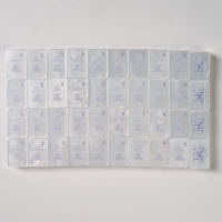 Jeu de tuiles de Mahjong américain en nacre et acrylique, design artistique américain, jeu de société de divertissement moderne et portable