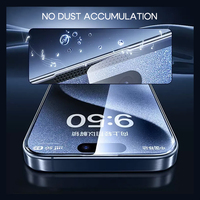 Heybingo Film de protection d'écran en verre trempé haute transparence de 0.33mm pour iPhone 16 15 Pro Max Installation simple téléphone portable