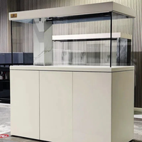 Aquarium d'intérieur 240L 800mm 400mm 800mm avec meuble et filtre humide/sec pour salon domestique – Bassin à poissons moderne