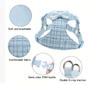 Arnés bonito para mascotas al por mayor, correa de pecho ajustable con estampado de dibujos animados para perros pequeños - Product Image 3