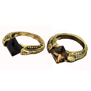 Bague Horcrux de Lord Voldemort en cristal taille ovale vintage, Pierre de la Résurrection, Gantelet de Marvolo, Cadeau d'anniversaire sur le thème de la Mort - Product Image 4