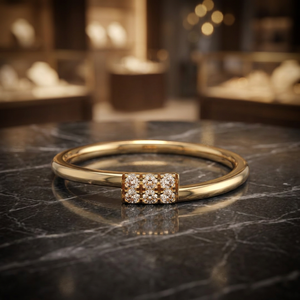 Pulsera de Oro Amarillo de 18k con Diamante Sintético Cultivado en Laboratorio, Certificado IGI, Corte Brillante Redondo, Estilo Clásico, Joyería de Compromiso para Mujer - Product Image 2
