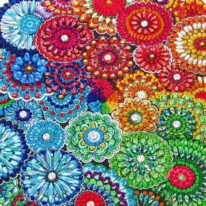 5D impreso DIY resina completa taladro cristal Mandala diamante pintura forma especial Rhinestone dibujo mosaico trabajo hecho a mano Europa hogar - Product Image 5