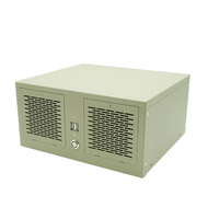 Komputer terpasang di dinding PC Desktop 4U, komputer mini desktop terpasang di dinding 10 * USB 4 * Gigabit LAN Win7/Win8/Win10