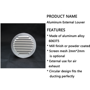 Couvercle circulaire d'extérieur en <span class=keywords><strong>aluminium</strong></span> pour protection contre la Vent, ventilation de voiture, usage extérieur, 12 ventilation - Product Image 5