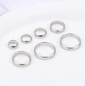 Anello Connettore a Doppio Foro in Acciaio Inossidabile <span class=keywords><strong>per</strong></span> Creazione di Bracciali e Collane - Product Image 3
