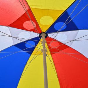 Parasol de camping léger multicolore arc-en-ciel, pare-soleil pliable résistant au vent pour l'extérieur - Product Image 2