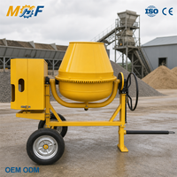 Malaxeur à béton portable MHF 500L, 25-30 tr/min, tambour 950x900mm, pour le mélange de ciment et les petits projets de réparation