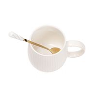 Tasse isotherme multifonctionnelle en porcelaine fine écologique avec couvercle articulé, cuillère et base chauffante – Idéal comme cadeau d'affaires en céramique
