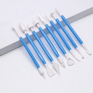 8 pcs/Lot 16 modèles en plastique céramique artisanat poterie modélisation polymère argile sculpture outils ensemble - Product Image 5