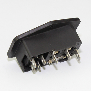 IEC 320 C14 3 Pin 10A 250V AC Residential/General-Purpose <strong>Tabletop</strong> Socket with Rocker Switch Quick-blow Fuse and Switch - Product Image 5