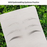 Peau d'entraînement pour sourcils naturels - Peau en silicone pour microblading, sourcils en ligne et formation en maquillage permanent
