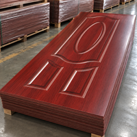 Panneau de porte en MDF préfini en mélamine moderne de 3,7 mm pour portes en bois