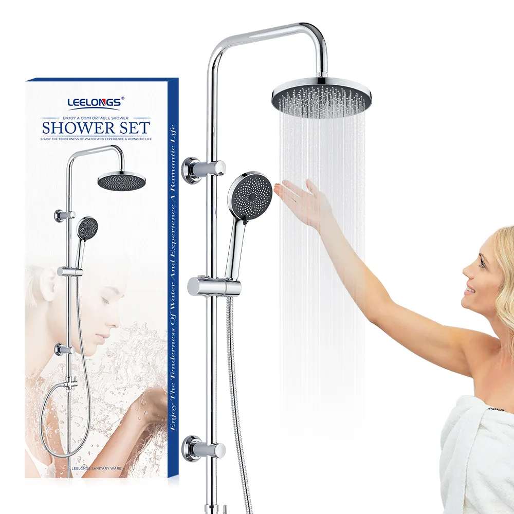 New China Manufacturer Galaxy Shower Bath Shower Combo Rainfall Wall Mounted Shower Faucet