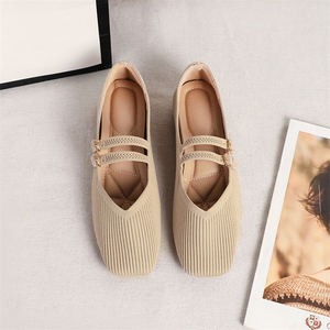 Nuevos Zapatos de Moda Transpirables para Mujer, Zapatos Casuales Cómodos para Caminar, Talla Grande 43, Zapatos Mary <span class=keywords><strong>Jane</strong></span> de Punto con Tacón Bajo para Mujer - Product Image 2