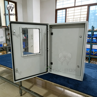 Gabinete Eléctrico con Ventilación Personalizada, de Aluminio Galvanizado, para Montaje en Pared Exterior, Caja de Panel de Control Industrial