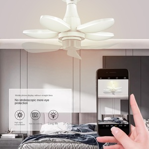 E27 B26ฐาน B22พัดลม LED แบบพับได้50W พร้อมรีโมทควบคุมสำหรับหลอดไฟในอาคารซูเปอร์มาร์เก็ตร้านอาหาร - Product Image 5