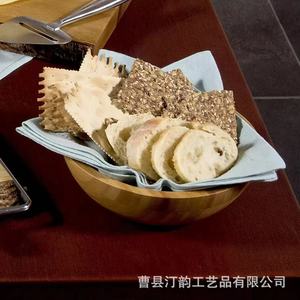 ชามสลัดไม้กระถินณรงค์, ชามสำหรับร้านอาหารโรงแรม, ชามสลัดผลไม้ไม้เนื้อแข็งแบบญี่ปุ่น, ชามไม้กระถินณรงค์สำหรับใช้ในบ้าน - Product Image 2