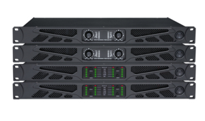 Amplificateur de puissance professionnel stéréo numérique 4 canaux classe D en métal BG4.6 600W 8 Ohm avec télécommande audio DJ et design portable - Product Image 2