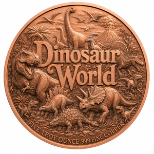 Pièce de monnaie dinosaure blindé Euoplocephalus en cuivre fin 999 de 5 oz, relief 3D, couleur UV, effet anti-ternissement, artisanat métallique artistique <span class=keywords><strong>Ankylosaur</strong></span> - Product Image 5