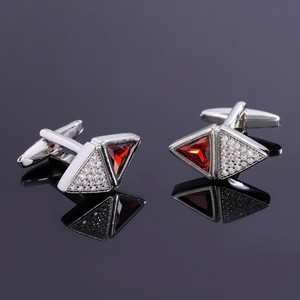 2024 Mới Thời Trang Người Đàn Ông Của Đôi Tam Giác Zircon Hợp Kim <span class=keywords><strong>Cufflinks</strong></span> Ánh Sáng Sang Trọng Tốt Phù Hợp Với Phụ Kiện Kỷ Niệm Tất Cả Các Trận Đấu - Product Image 4