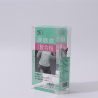 Boîte d'emballage pliable en PVC transparent imprimé, jetable, en promotion, pour présentation