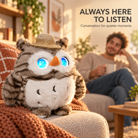Jouet en peluche IA compagnon émotionnel avec Wi-Fi et musique interactive pour adultes