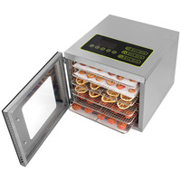 SHENTOP Pengering Makanan Kecil SUS304 Stainless Steel, Pengering Sayuran, Troli Dapur, Keripik Lemon, Irisan Jeruk, Camilan Buah