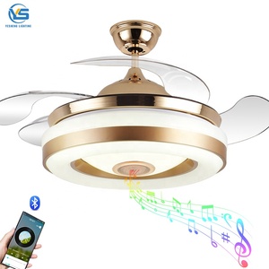 Thông minh quạt trần ánh sáng điều khiển từ xa Kit Loa thông minh quạt trần với đèn Alexa mờ tương thích phòng khách - Product Image 1