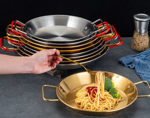 Plateau multifonctionnel de luxe style coréen pour fruits de mer Moule à paella en acier inoxydable <span class=keywords><strong>Assiette</strong></span> à <span class=keywords><strong>risotto</strong></span> pour pâtes et poulet frit <span class=keywords><strong>Assiette</strong></span> à écrevisses - Product Image 5