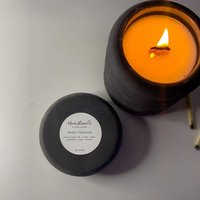 UOBOBO Bougie parfumée en cire de soja et ciment, pot unique en béton, vente chaude