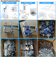 Pince de fixation pour panneau solaire, kits solaires, pince d'extrémité de toit, pinces pour panneaux solaires