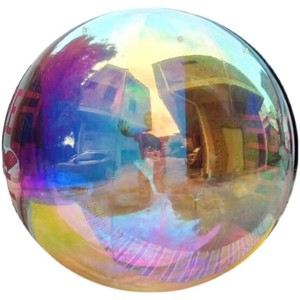 Tyl <span class=keywords><strong>Inflatable</strong></span> bạc phản chiếu gương bóng chen bóng thanh đám cưới giáng sinh trang trí quảng cáo 6-8ft không thấm nước - Product Image 5