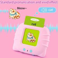 Machine d'apprentissage éducative en langue anglaise pour les enfants d'âge préscolaire et les élèves du primaire, jouets d'entraînement avec cartes flash parlantes