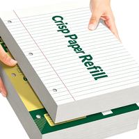 Recharge de papier A4 à 3 trous, ligné large, 60 feuilles, pour cahiers d'écriture, populaire auprès des étudiants aux Philippines