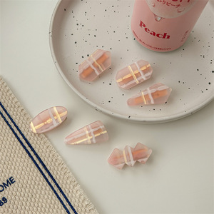 Jiamu estilo coreano Ins serie Rosa Color caramelo a cuadros pinzas para el cabello accesorios para mujeres niñas adolescentes dulce Duckbill horquillas - Product Image 2