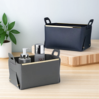 PU cuir pliant plateau bijoux cosmétique conteneur boîte haute capacité maison bureau articles divers décor plateau