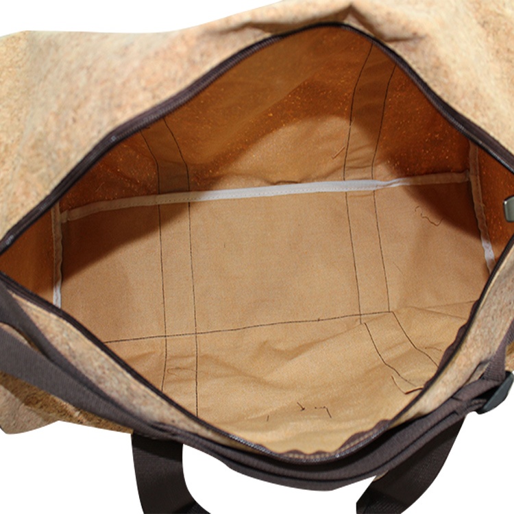 Light weight eco-friendly recyclable cork bag sport gym bag natural duffel bag for travel