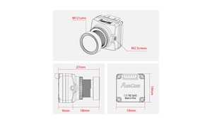 NOUVEAU RunCam Night Eagle 3 V2 Caméra FPV 1500TVL Capteur 2MP 1/2.8 pouces 0.00001 Lux Vision Nocturne Starlight Noir & Blanc Caméra Analogique - Product Image 6