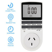 Enchufe AU, interruptor de temporizador Digital electrónico, enchufe de temporizador de cocina, Control de enchufe de sincronización programable