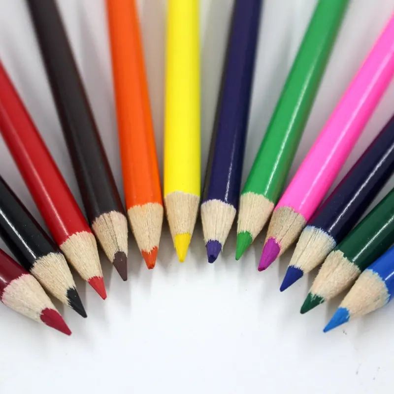 Venta al por mayor 12 lápices de colores para niños bolígrafos estudiante dibujo lápiz