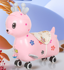 ราคาถูก<span class=keywords><strong>2</strong></span> In1เด็กในร่มของเล่นสไลด์พลาสติกเด็กม้าโยก/เด็กวัยหัดเดินขี่สัตว์ม้าโยก - Product Image 3