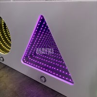 Panneaux muraux à miroir infini pour stimulation sensorielle, jouet visuel mural, miroir tunnel infini, lumières apaisantes pour la thérapie de l'autisme